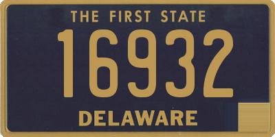 DE license plate 16932