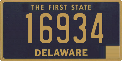 DE license plate 16934