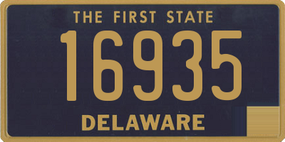 DE license plate 16935