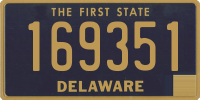 DE license plate 169351