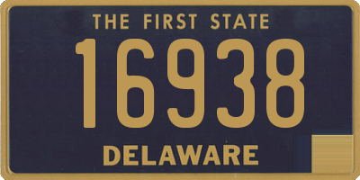 DE license plate 16938