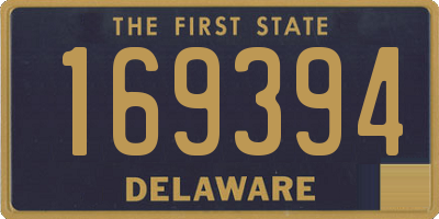 DE license plate 169394