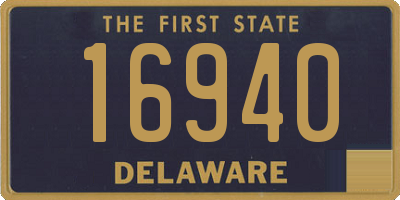 DE license plate 16940