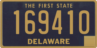 DE license plate 169410