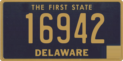 DE license plate 16942