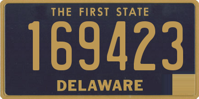 DE license plate 169423