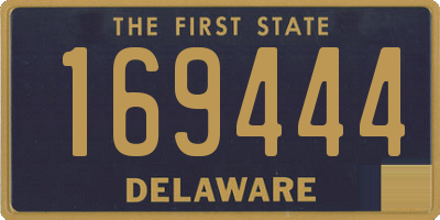 DE license plate 169444
