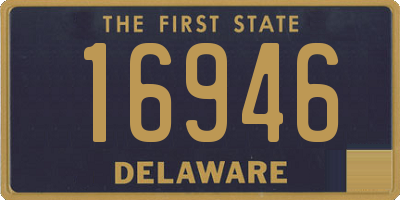 DE license plate 16946