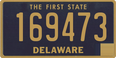 DE license plate 169473