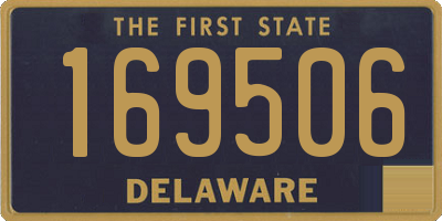 DE license plate 169506