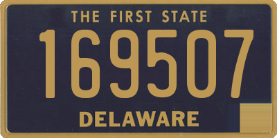 DE license plate 169507