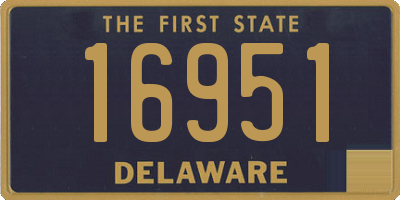 DE license plate 16951