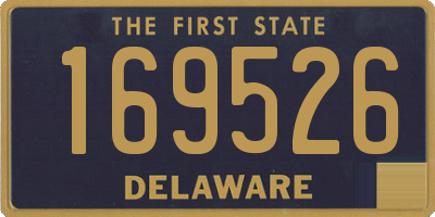 DE license plate 169526