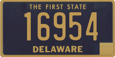 DE license plate 16954