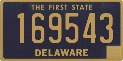 DE license plate 169543