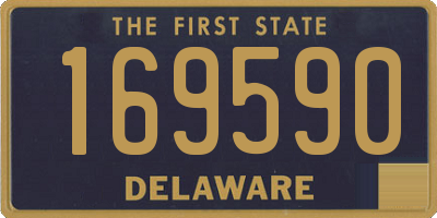 DE license plate 169590