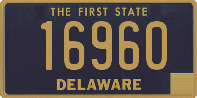 DE license plate 16960