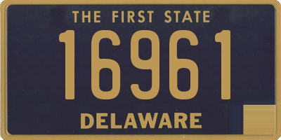 DE license plate 16961