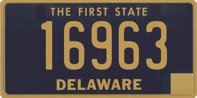 DE license plate 16963