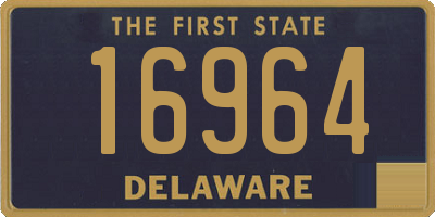 DE license plate 16964