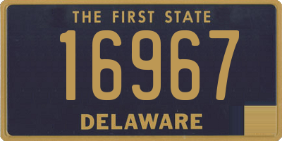 DE license plate 16967