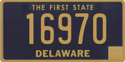 DE license plate 16970