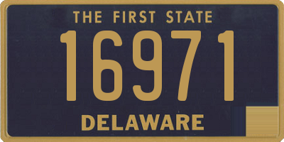DE license plate 16971