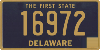 DE license plate 16972