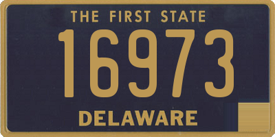 DE license plate 16973