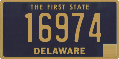 DE license plate 16974