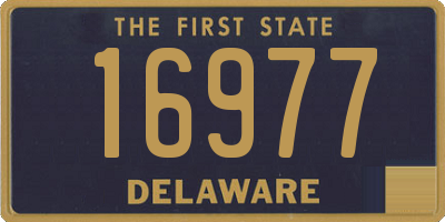 DE license plate 16977