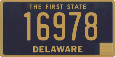 DE license plate 16978