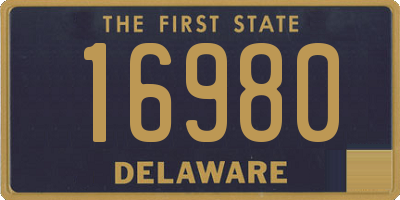 DE license plate 16980