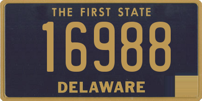 DE license plate 16988