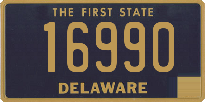 DE license plate 16990