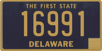 DE license plate 16991