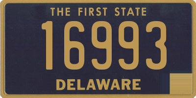 DE license plate 16993