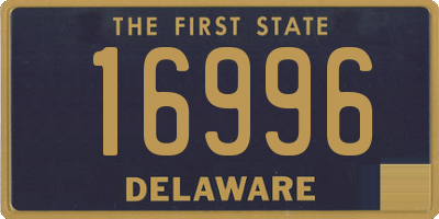 DE license plate 16996