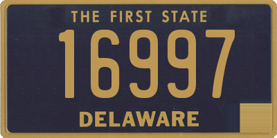 DE license plate 16997