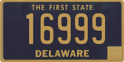 DE license plate 16999