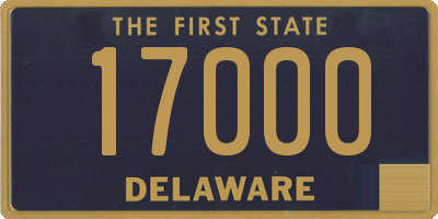 DE license plate 17000