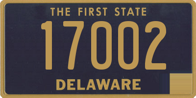 DE license plate 17002