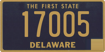 DE license plate 17005