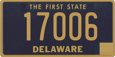 DE license plate 17006