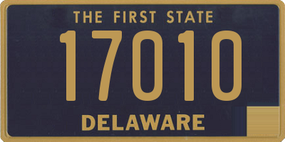 DE license plate 17010