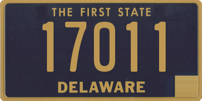 DE license plate 17011