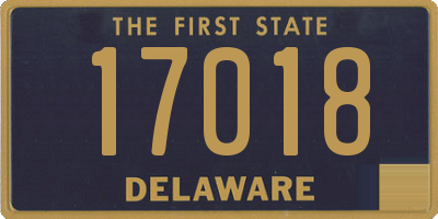 DE license plate 17018