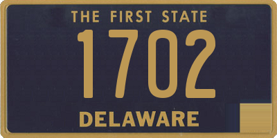 DE license plate 1702