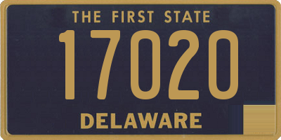 DE license plate 17020