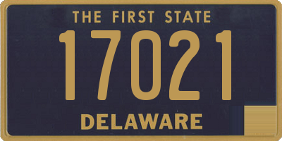 DE license plate 17021
